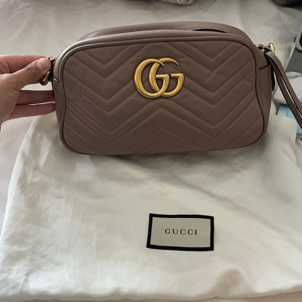 Gucci Marmont small matelassé shoulder bag